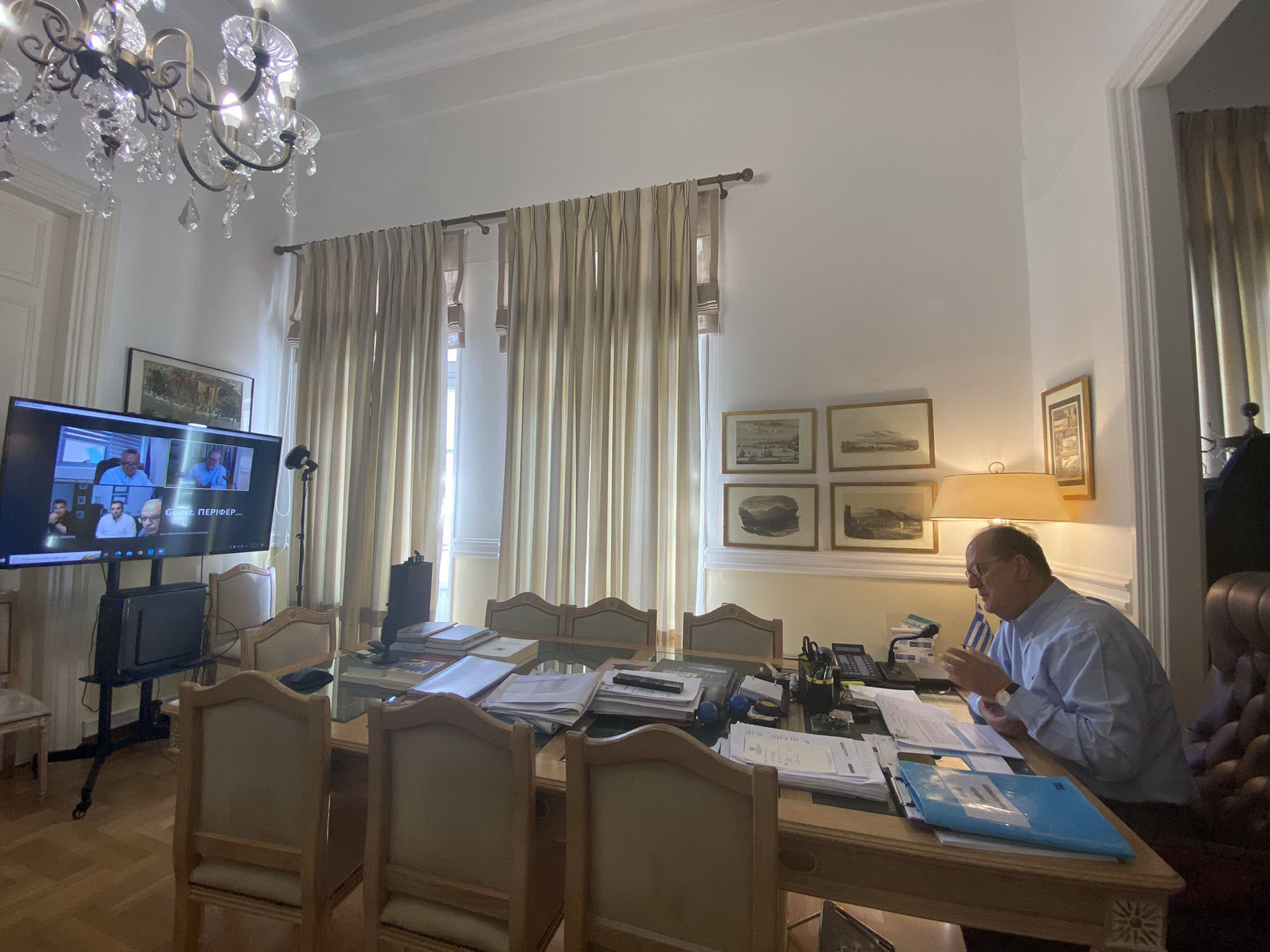 Σύσκεψη υπό τον περιφερειάρχη Πελοποννήσου Π. Νίκα για την εξέλιξη των προτάσεων επενδύσεων στην Περιφέρεια Πελοποννήσου στο πλαίσιο των αναπτυξιακών νόμων