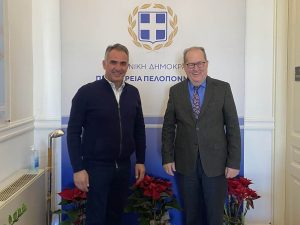 Ευχαριστήρια επιστολή από το Επιμελητήριο Αρκαδίας προς τον περιφερειάρχη Πελοποννήσου Π. Νίκα