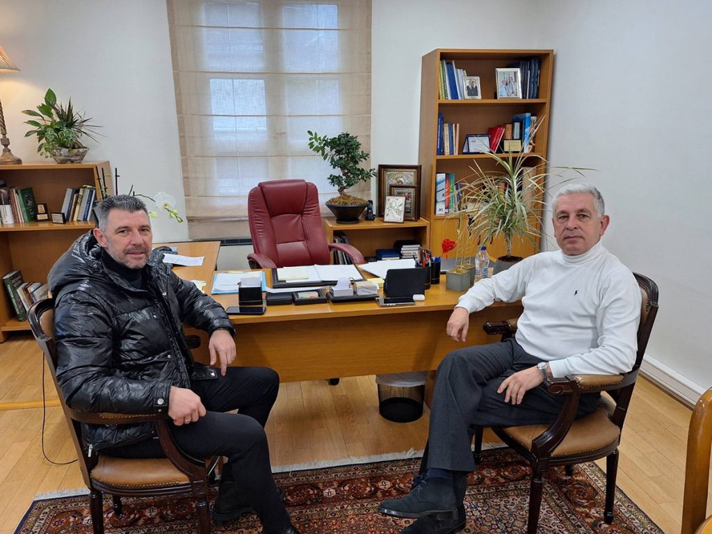 Synantisi Lampropoulou me ton Proedro tou Emporoviomichanikou Syllogou Tripolis, Panagioti Pitero 14 1 2025 1