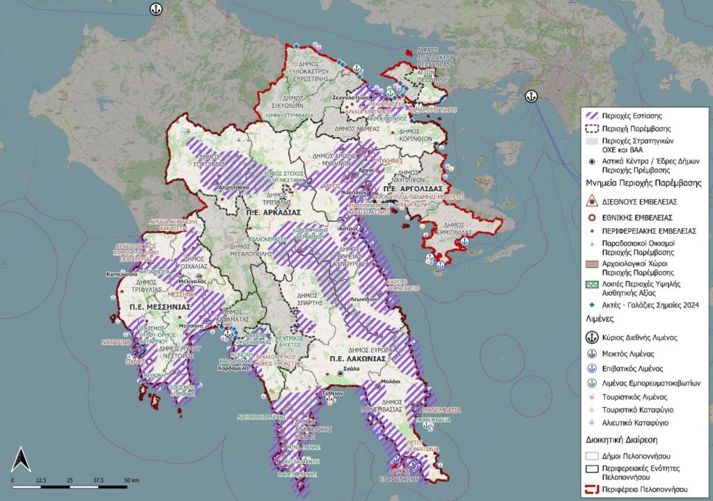 Χαρτογραφική αποτύπωση της περιοχής παρέμβασης και της περιοχής εστίασης. Ιδία Επεξεργασία