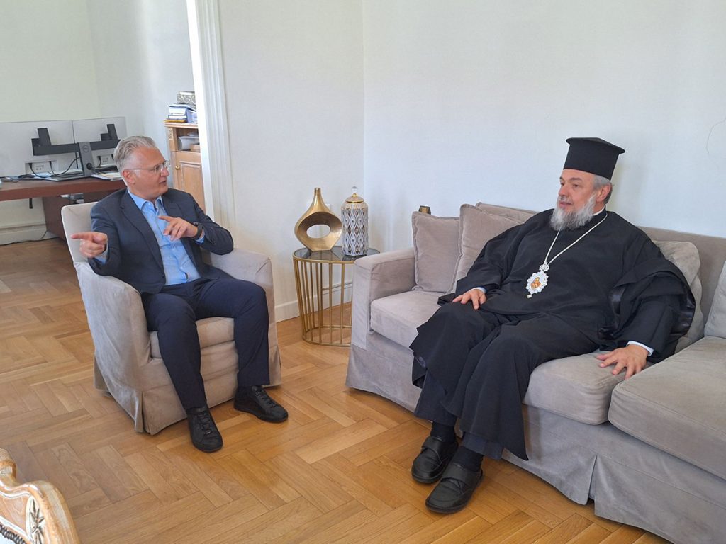 Συνάντηση του Περιφερειάρχη Πελοποννήσου Δημήτρη Πτωχού με τον Μητροπολίτη Γόρτυνος και Μεγαλοπόλεως κ. Νικηφόρο