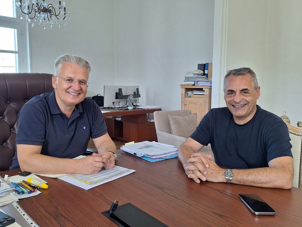 Προετοιμασία έργων ΒΑΑ στο επίκεντρο της συνάντησης του Περιφερειάρχη Δημήτρη Πτωχού με τον Δήμαρχο Τρίπολης Κώστα Τζιούμη
