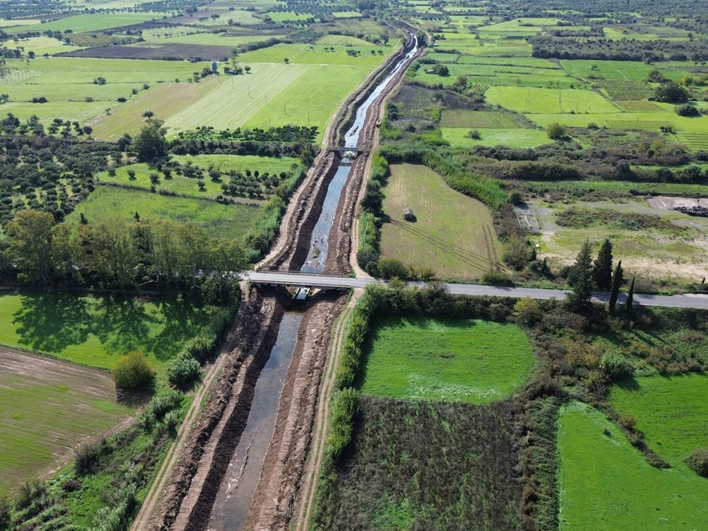 Εξέλιξη αντιπλημμυρικών εργασιών στην ΠΕ Μεσσηνίας από την Περιφέρεια Πελοποννήσου - Ρέμα Αμφυτας