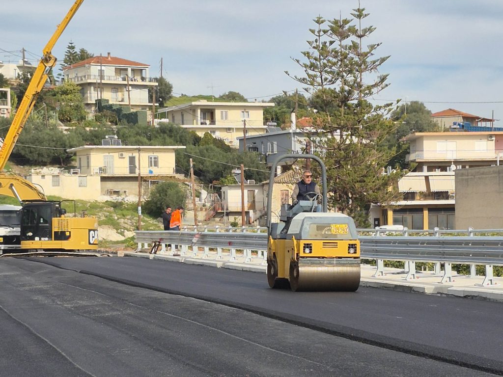 Στο εργοτάξιο της Νέας Γέφυρας της Σκάλας βρέθηκε ο Αντιπεριφερειάρχης Λακωνίας Θεόδωρος Βερούτης