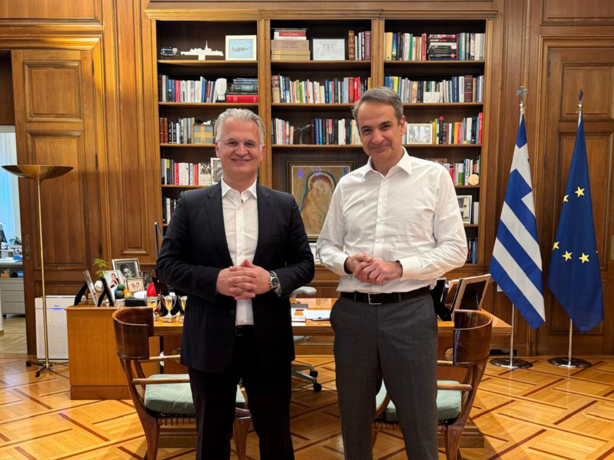 Συνάντηση του Περιφερειάρχη Δημήτρη Πτωχού με τον Πρωθυπουργό Κυριάκο Μητσοτάκη.